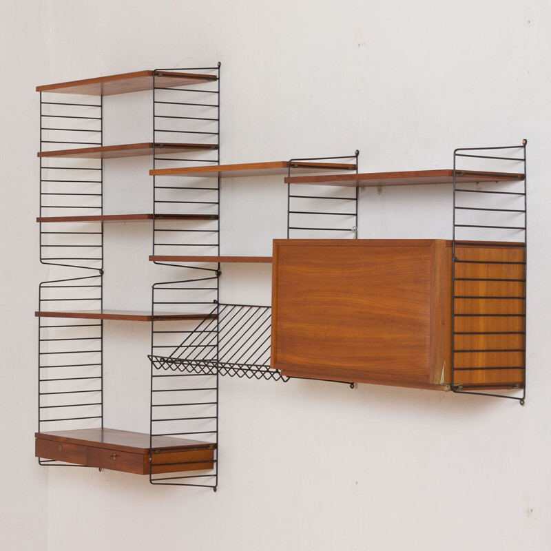 Vintage Original String wall unit from by Strinning Sweden 1964