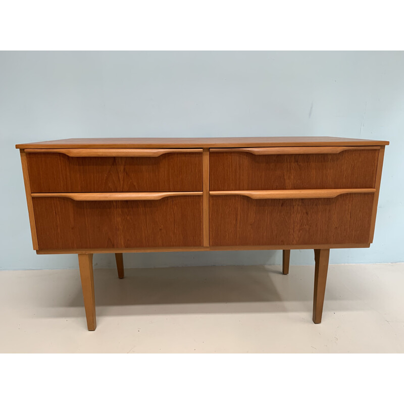 Vintage sideboard 6 drawer teak England 1960s
