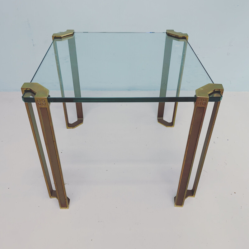 Vintage sidetable by  Peter Chyczy brass 1970s