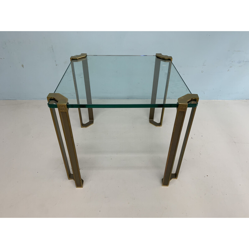 Vintage sidetable by  Peter Chyczy brass 1970s