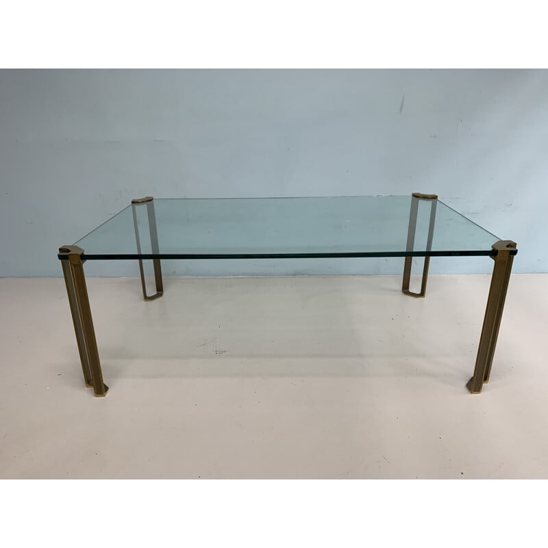 Vintage brass coffee table Peter Chyczy 1970s