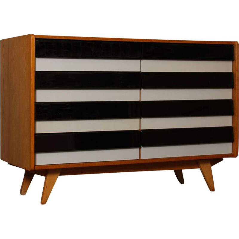 Vintage chest of drawers model U-453, by Jiri Jiroutek 1960