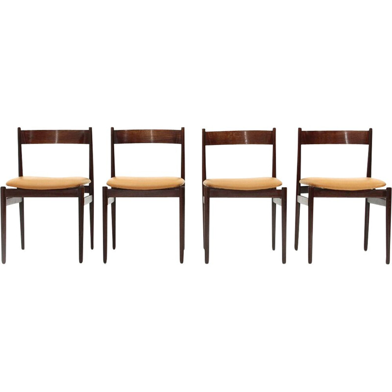 Set of 4  chairs by Gianfranco frattini for Cassina, 1960s