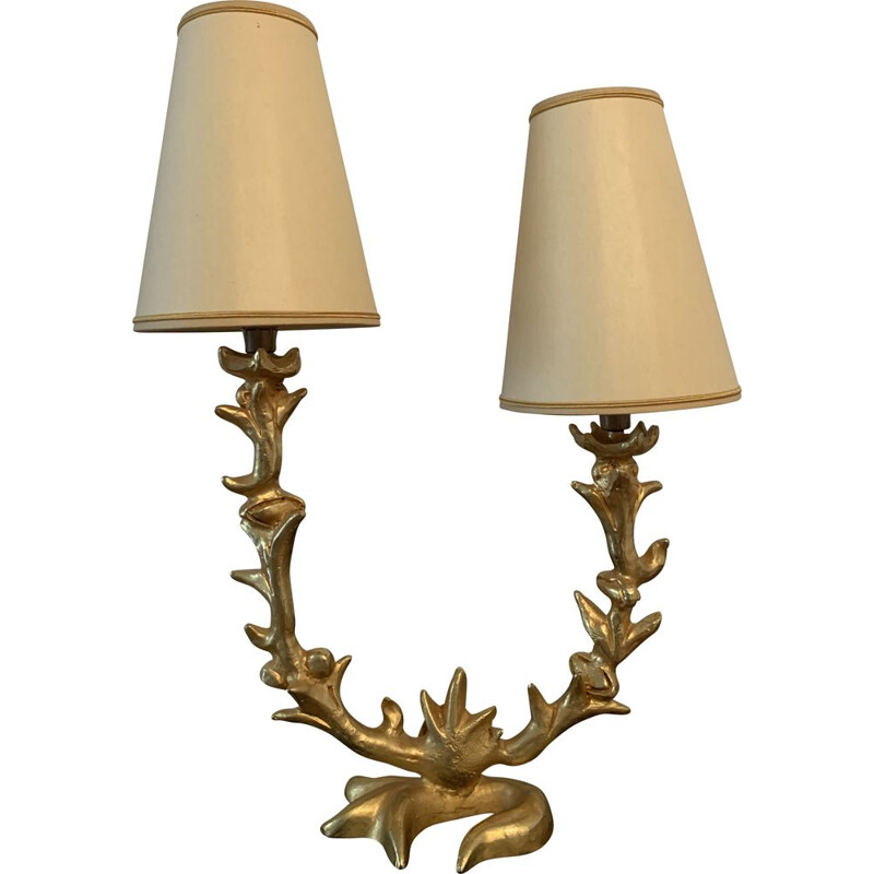 Vintage gilt bronze lamp Mathias