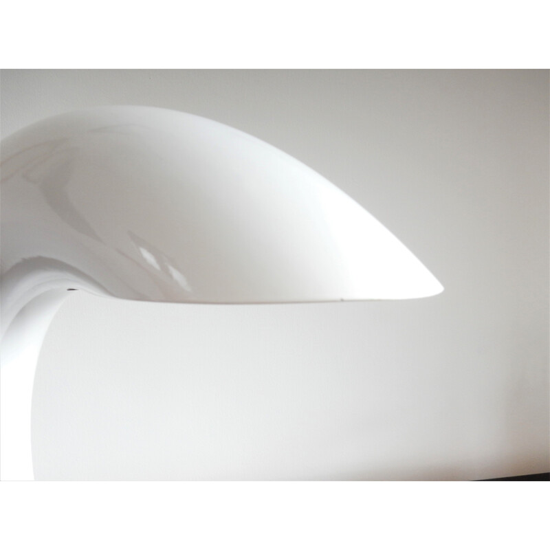 Lampe de table vintage sculpturale blanche de Georges Frydman, France 1960