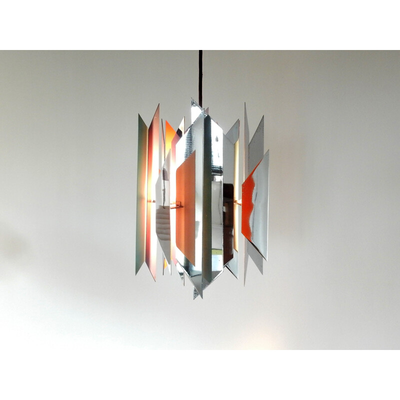 Vintage 2 pendant lamp Divan or Tivoli by Simon P. Henningsen for Lyfa Denmark 1960