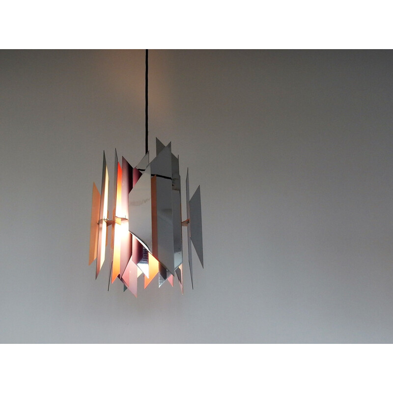 Vintage 2 pendant lamp Divan or Tivoli by Simon P. Henningsen for Lyfa Denmark 1960