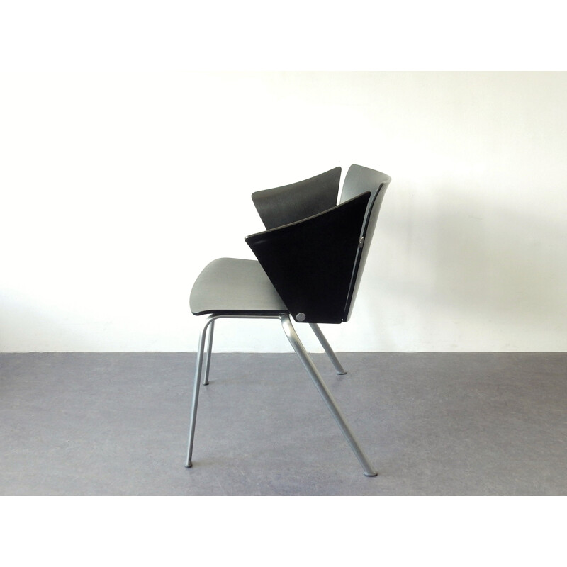 Set van 6 vintage Vico fauteuils model "VM3" van Vico Magistretti voor Fritz Hansen 1990