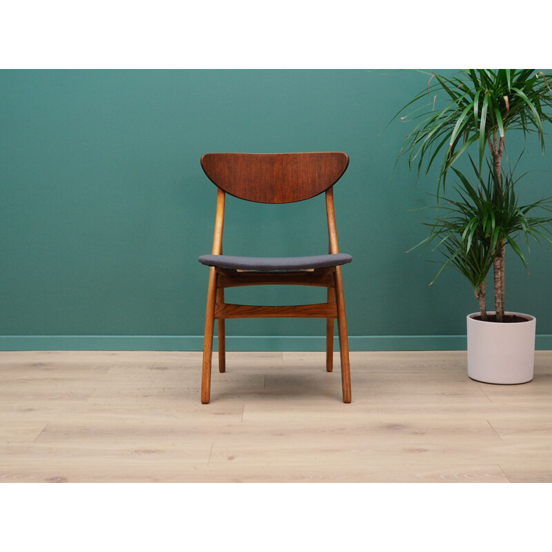 Set of 5 vintage teak chairs, 1970	