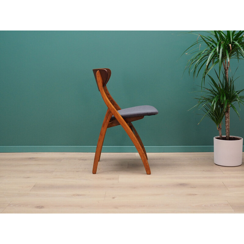 Set of 5 vintage teak chairs, 1970	