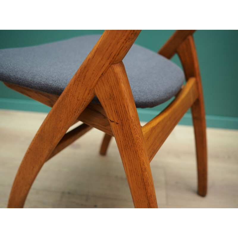 Set of 5 vintage teak chairs, 1970	