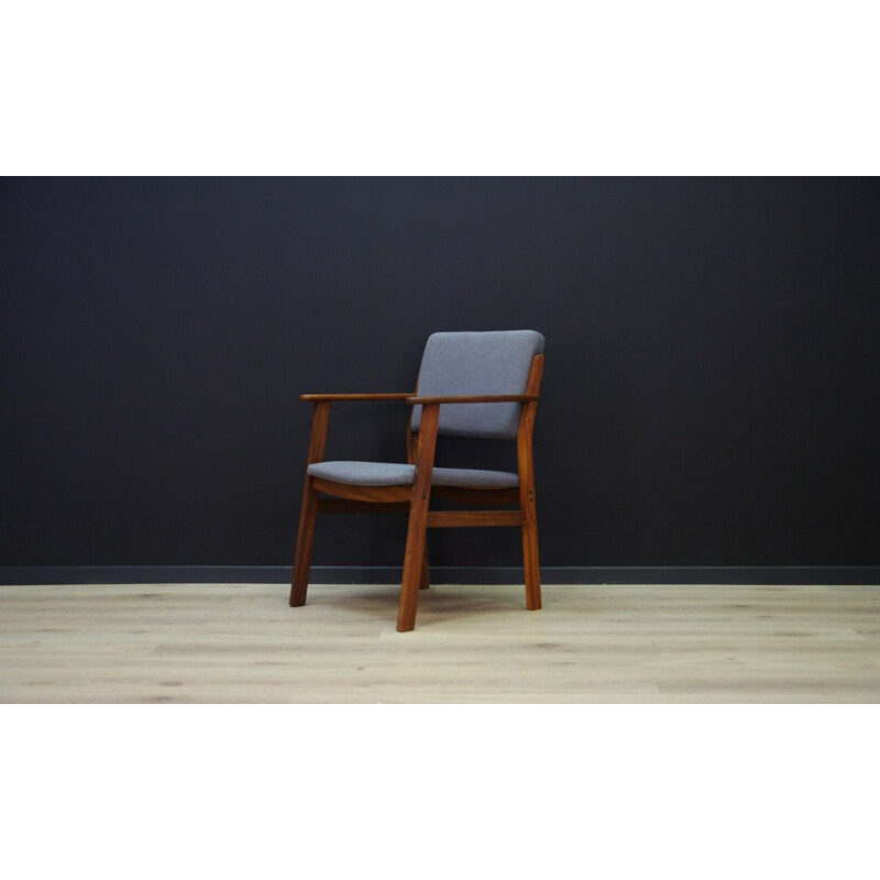 Fauteuil vintage gris 1970