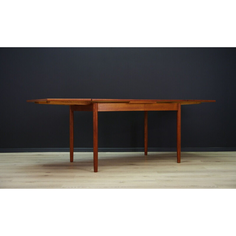 Vintage extendable dining table in teak Danish 1960	