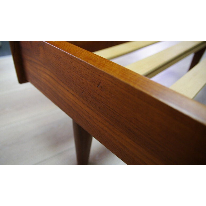 Vintage bed in teak by Omann Jun Danish 1970	