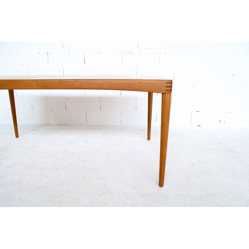 Vintage dining table by Henri Walter Klein, Bramin teak 1966