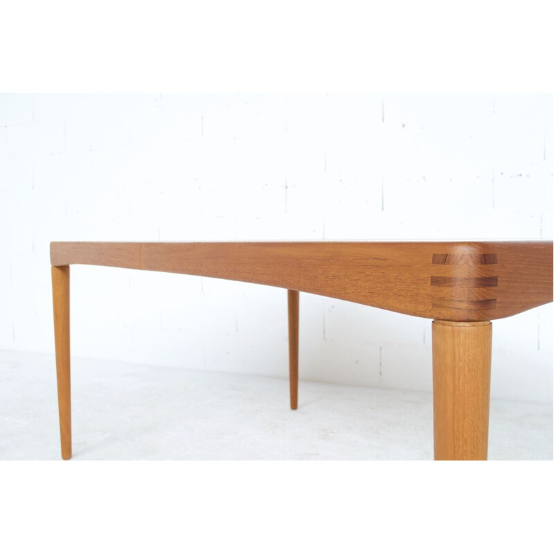 Vintage dining table by Henri Walter Klein, Bramin teak 1966