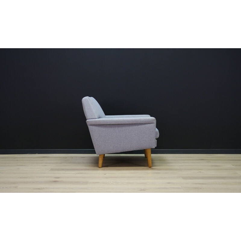 Vintage grey armchair Danish 1960	