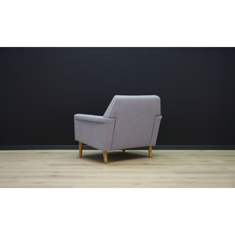 Vintage grey armchair Danish 1960	