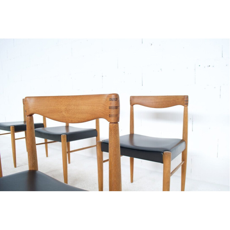 Suite de 6 chaises vintage par Henry Walter Klein, Bramin 1960 