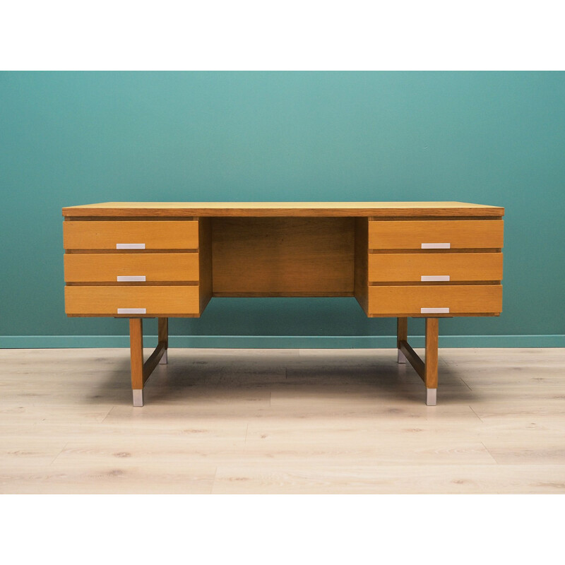 Vintage Desk ash by Kai Kristiansen Danish 1970s	