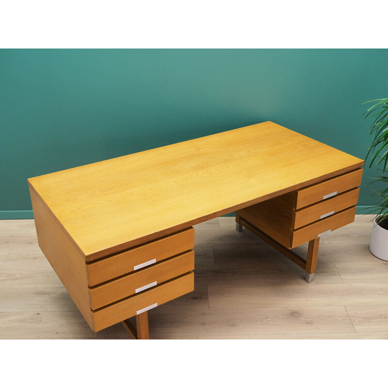 Vintage Desk ash by Kai Kristiansen Danish 1970s	