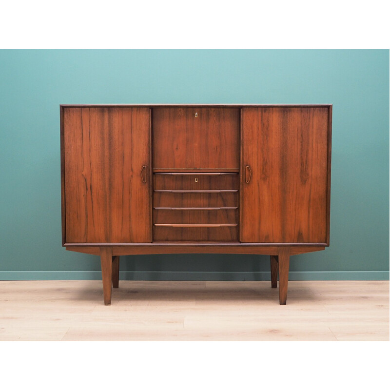 Vintage Highboard teak, Danish 1970s	