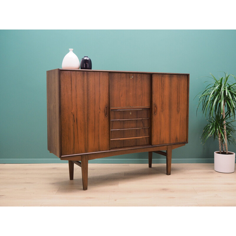 Vintage Highboard teak, Danish 1970s	