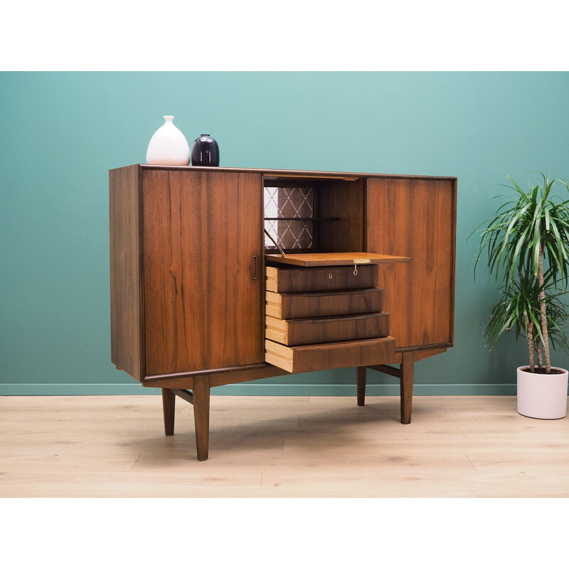 Vintage Highboard teak, Danish 1970s	