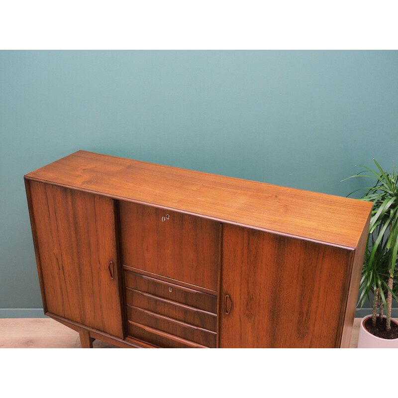 Vintage Highboard teak, Danish 1970s	