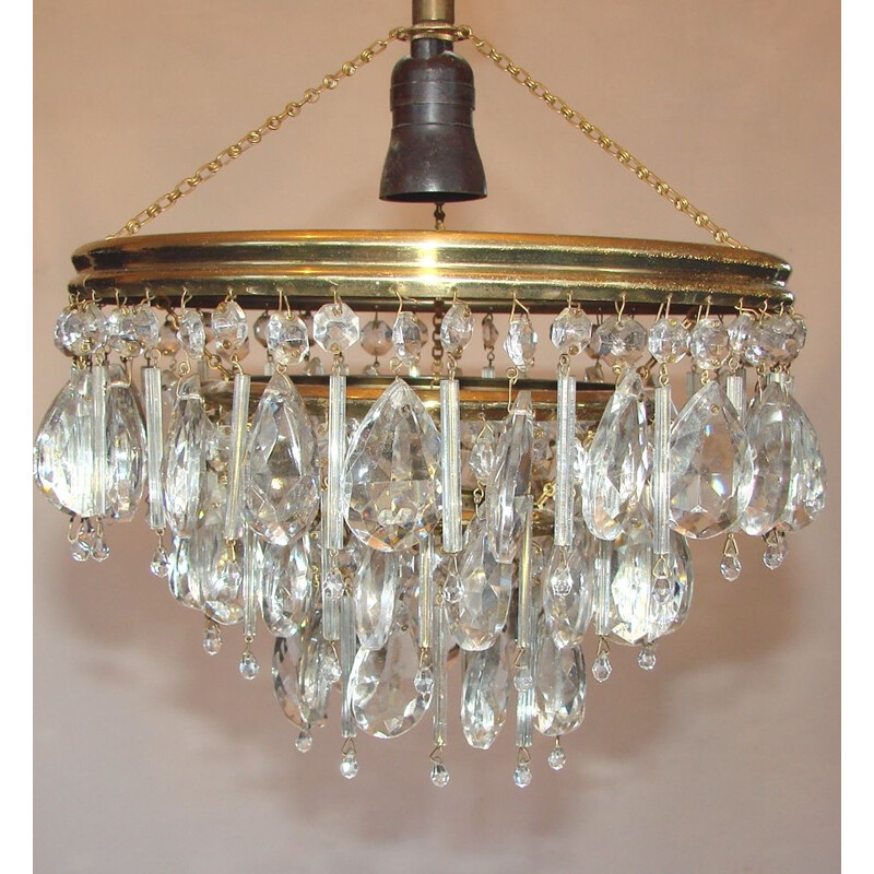 Lustre vintage en cristal 1960