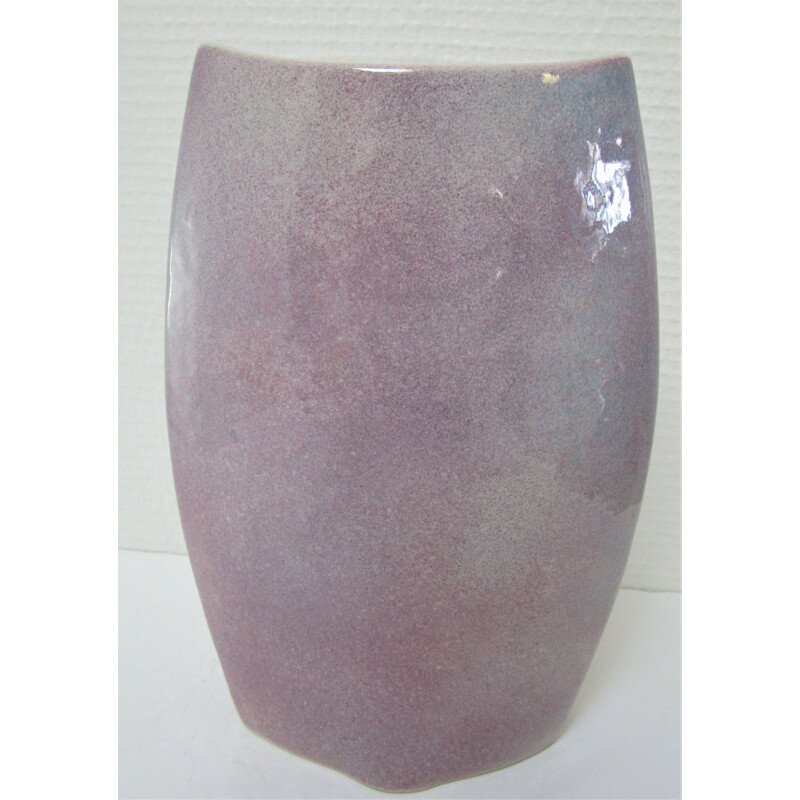 Vase vintage en forme de chouette en céramique émaillée, 1970