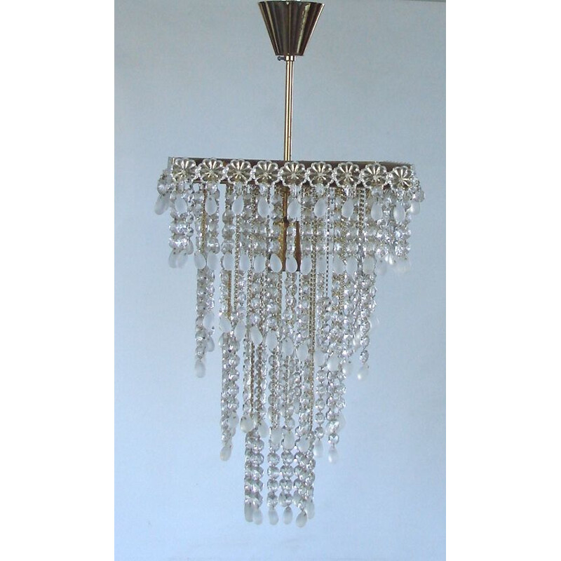 Cristal vintage e candelabros de vidro, 1960