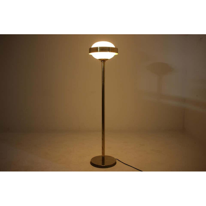 Mid century brass Floor Lamp, Czechoslovakia 1970s