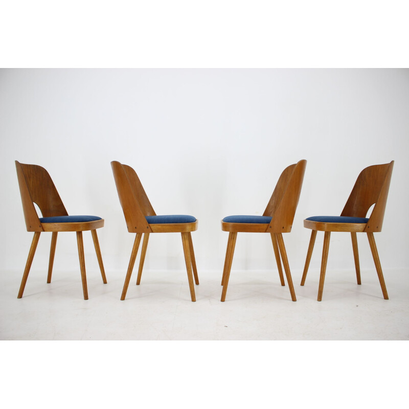 Ensemble de 4 chaises vintage par Oswald Haerdtl 1960