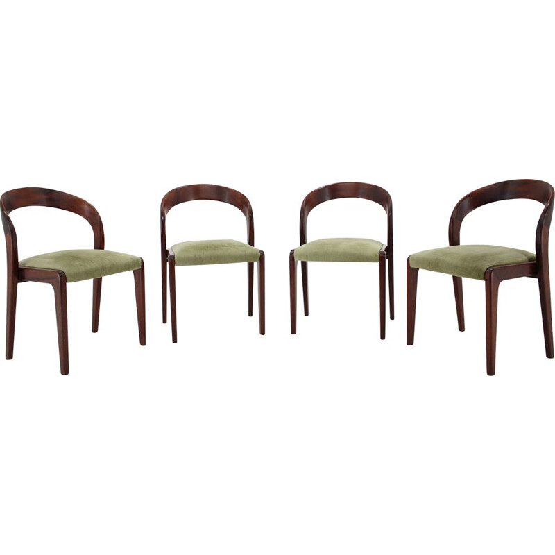 Ensemble de 4 chaises vintage 1960