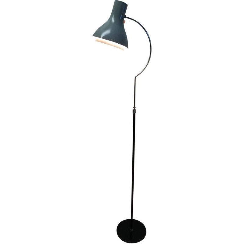 Vintage metal floor lamp by Josef Hůrka for Napako, Czechoslovakia 1960