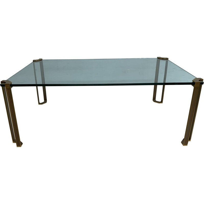 Vintage brass coffee table Peter Chyczy 1970s