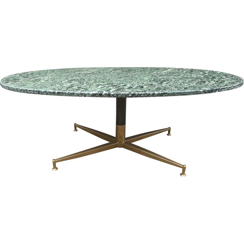 Table basse vintage marbre vert Michel Kin-Arflex