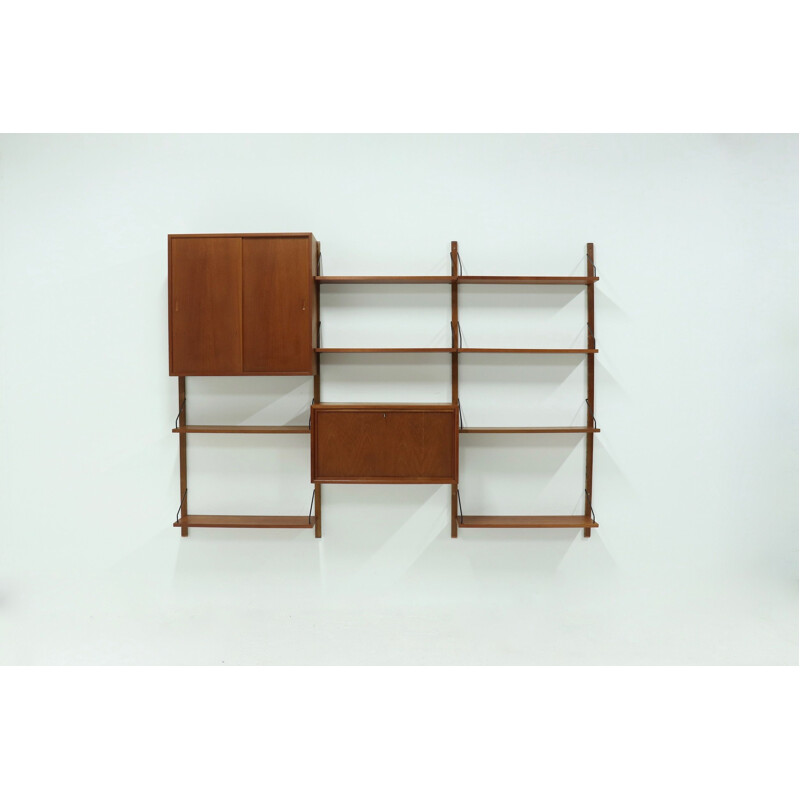 Vintage Royal System Teak Wall Unit by Poul Cadovius for Cado Danemark, 1960s