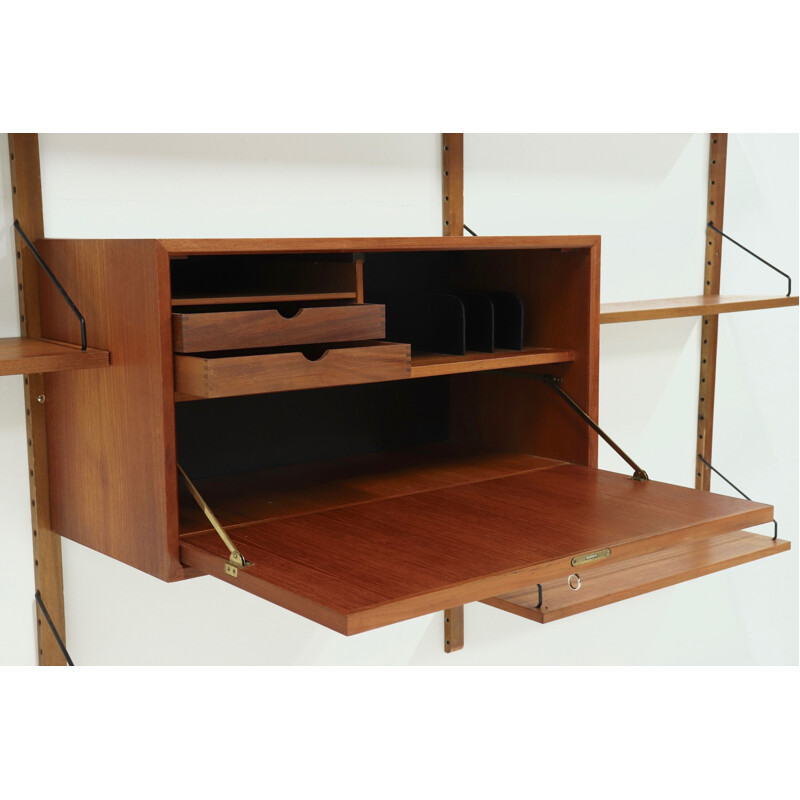 Vintage Royal System Teak Wall Unit by Poul Cadovius for Cado Danemark, 1960s