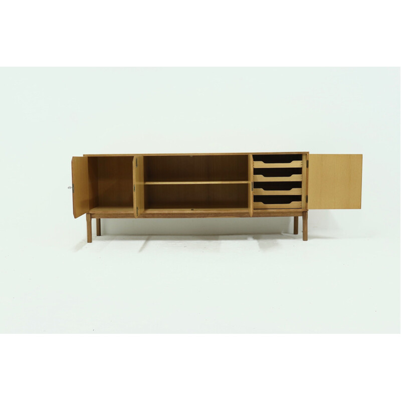 Vintage Solid Oak Sideboard by Kurt Ostervig for Vamo Sonderborg 1960s