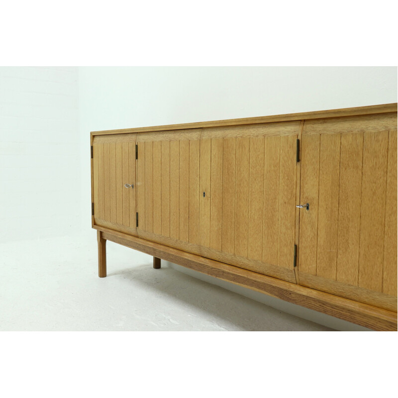 Vintage Solid Oak Sideboard by Kurt Ostervig for Vamo Sonderborg 1960s