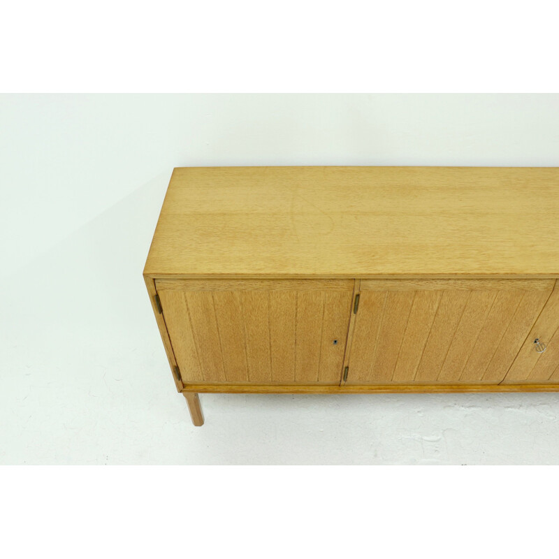 Vintage Solid Oak Sideboard by Kurt Ostervig for Vamo Sonderborg 1960s