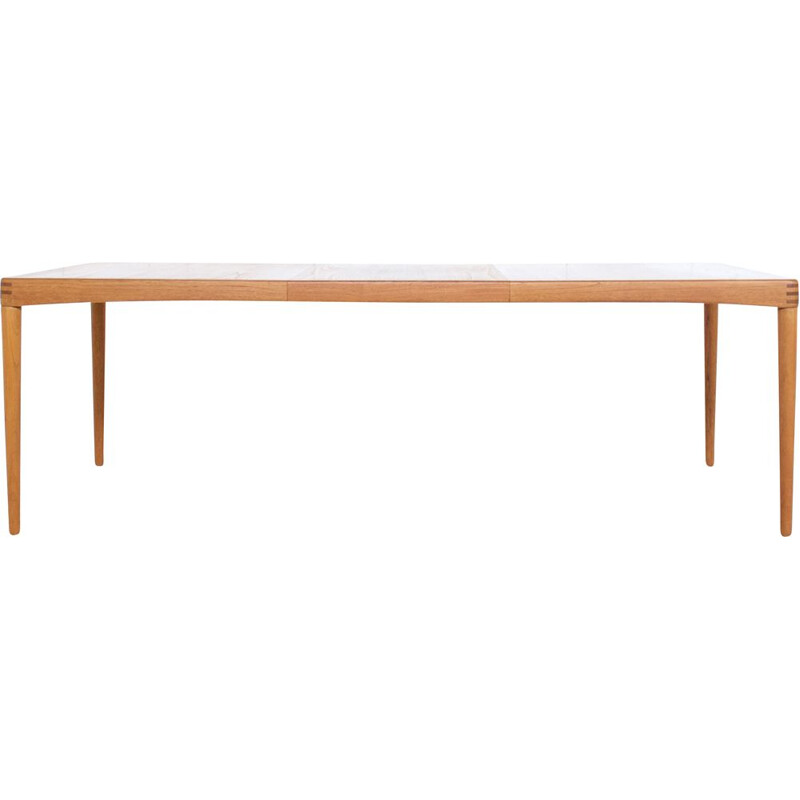 Table à repas vintage par Henri Walter Klein, teck Bramin 1966