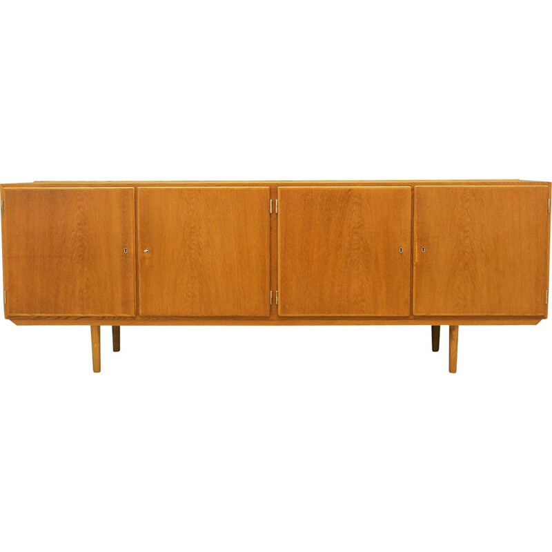 Enfilade vintage en frêne Hundevad Carlo Jensen Danois 1960