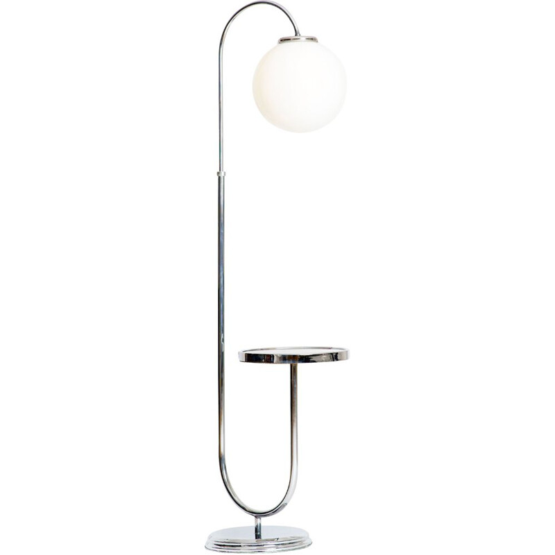 Vintage chromed Bauhaus  lamp 1930