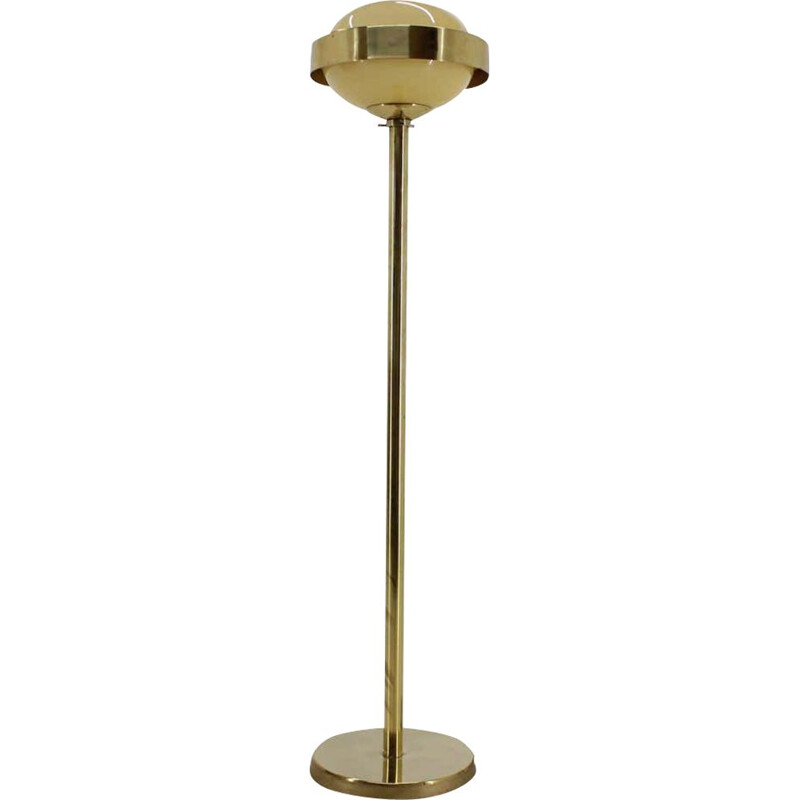 Mid century brass Floor Lamp, Czechoslovakia 1970s