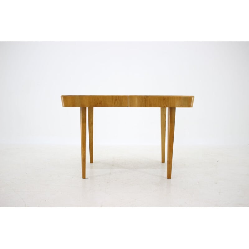 Vintage Oak Extendable Dining Table ,Czechoslovakia 1940s