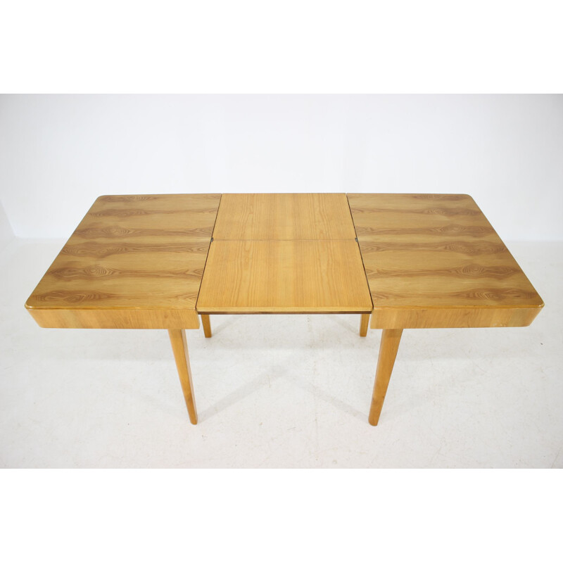 Vintage Oak Extendable Dining Table ,Czechoslovakia 1940s