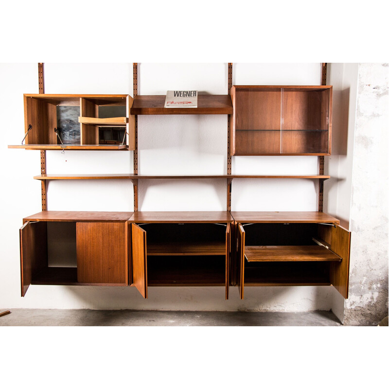 Vintage large modular Danish Teak Shelf by Poul Cadovius 1960